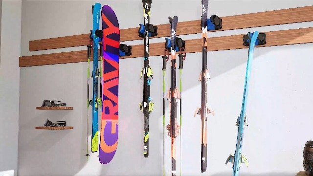 Ski Wall Mount Ski Snowboard Storage Rack Tool Organizers Wall