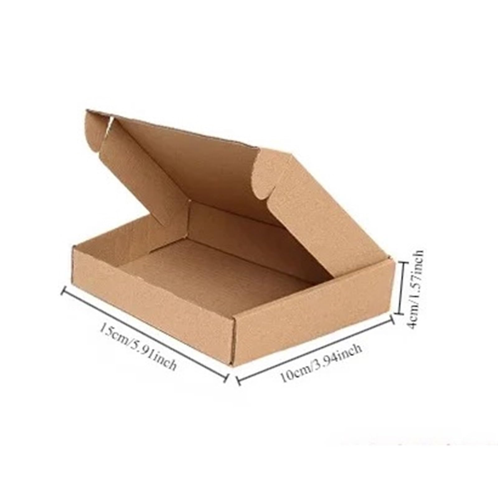 Caja de papel Kraft 20 Uds., caja embalaje varios tamaños for fiesta boda, pequeña hecha a mano for jabón, Chocolate, caramelo, galleta, evento para Embalaje y Correo