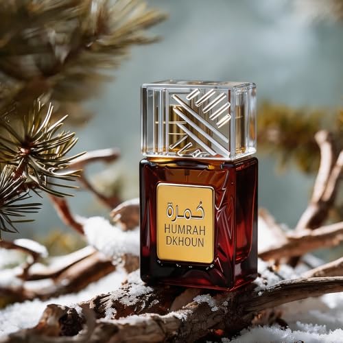 Image of AFLUXE Humrah Dkhoun Eau de Parfum for Men, 3.4 Fl. Oz - Long Lasting Smoky Tobacco & Amber Fragrance, Sweet Gourmand Men's Perfume with Incense and Praline
