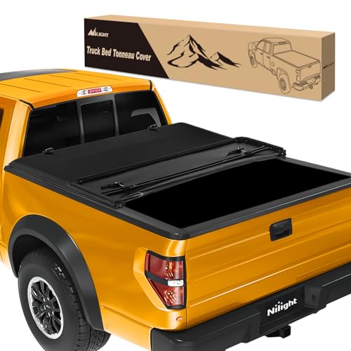 Image of Nilight Soft Tri-Fold Tonneau Cover for Ford F150 2004-2014 6.5ft Bed