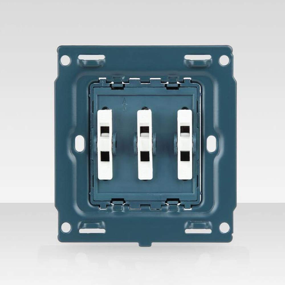 Interruptor de control, interruptor de luz, 1 pieza, interruptor basculante dorado esmerilado, interruptor de reinicio automático plano, interruptor de luz de pared, interruptor de luz integrado de 86