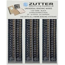 Zutter Binding Wires - Black Bundle Pack - Use with Any and All owire Binding Systems! Zutter Binding Wires 1-1/4" - Black 12 Piece Bundle Pack