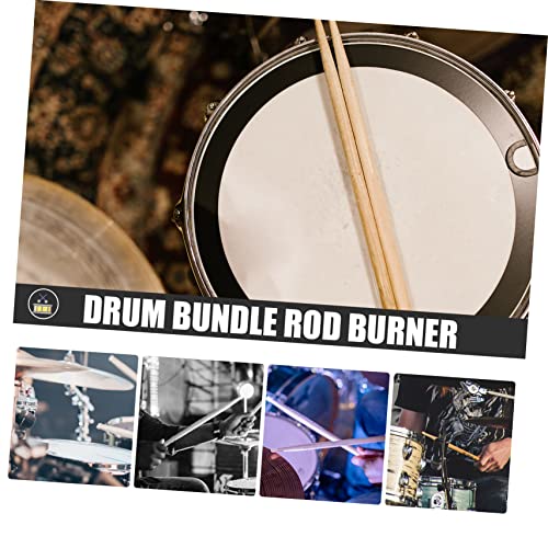 Baquetas profesionales de madera Vaguelly, paquete de 19 unidades, hechas de bambú, para instrumentos de percusión, accesorios duraderos y antideslizantes para bateristas miniatura 4
