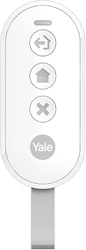 Yale - Keychain Type Remote Control - AL-KF-1A-V1, Yale Smart Alarm Accessory, Enabled, Partially Enabled, Disabled Mode, Panic Button, Key Lock, Yale Horizon Technology, 1 km Range