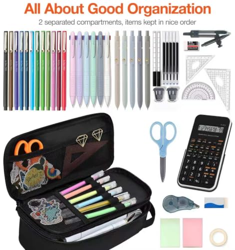 Image of Beaulyn Gamer Pencil Case for Boys - Large Pencil Pouch with Zipper Compartment, Portable Gaming Pen Bag Pencil Box Organizer for School Boy Kids