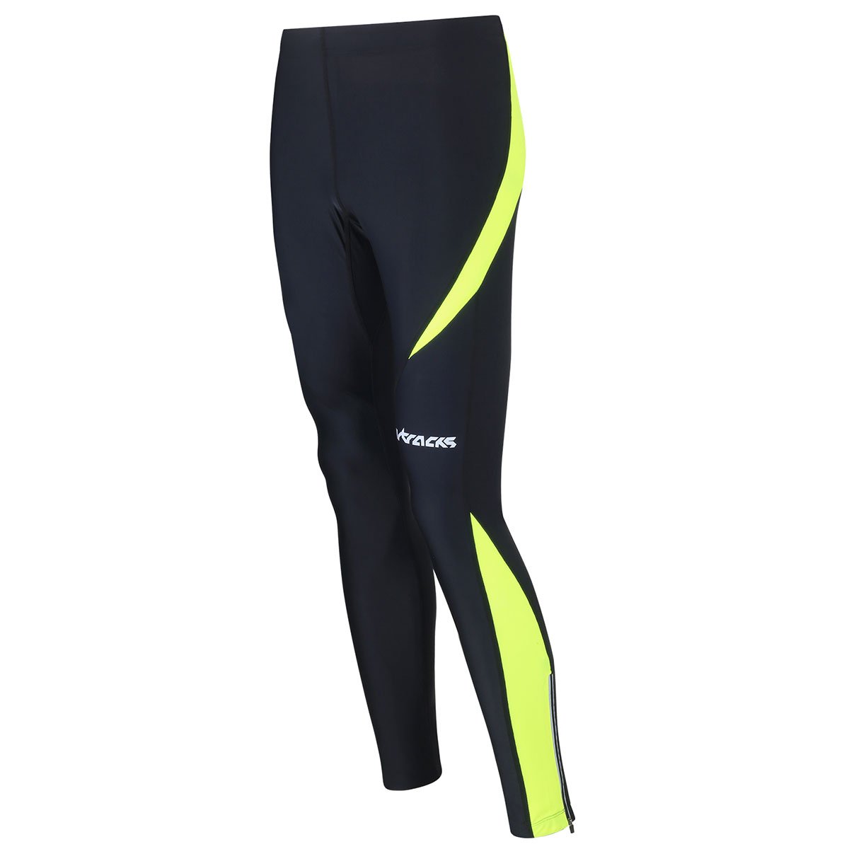 Airtracks Herren Funktions Laufhose Lang Pro - Running Tight - Kompression - Atmungsaktiv- Reflektoren