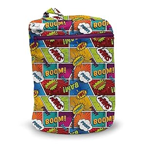 Kanga Care Wet Bag Seam Sealed Waterproof 3D Dimensional for Baby Cloth Diapers, Travel, Beach, Pool, Gym, Swim | BAM