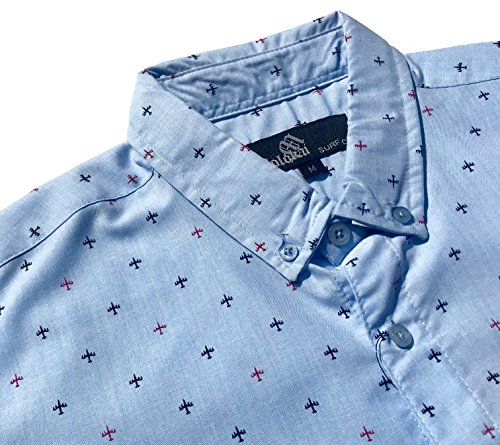 Image of Molokai Surf Button Down Slim Fit Hawaiian Short Sleeve Shirts