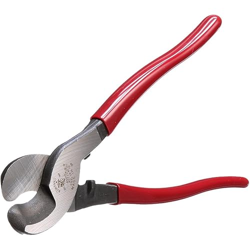 Klein Tools 63050 Cable Cutter, Made in USA, Heavy Duty Cutter for Aluminum, Copper, and Communications Cable