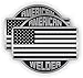 Two (2) Best Seller American Welder | Hard Hat Stickers - USA Union