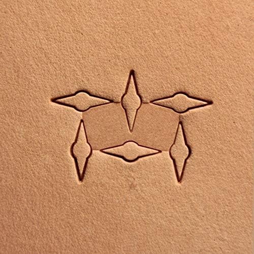 DandS ltd Leather Stamp Tool, Diamond, Professional Steel Craft Tool for Leatherworking, Embossing, Carving & Stamping Leather Projects, Belts, Wallets & DIY Projects, Compatible with Mallet, #393