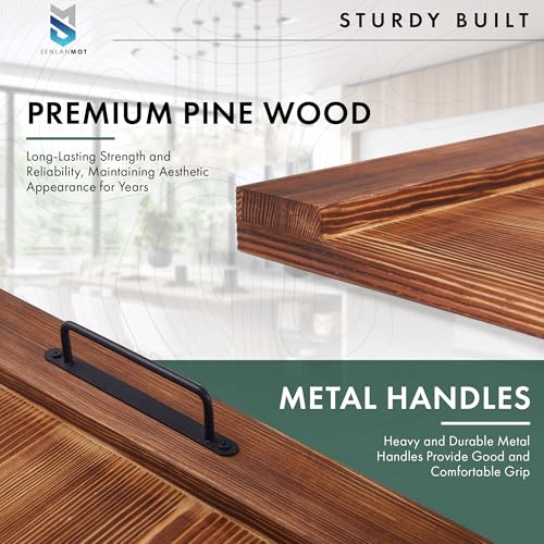 Image of Stove Top Cover for Electric & Gas Stoves - Large Wooden Noodle Board & Cutting Board with Handles - Multi-Functional Decorative Tray for Kitchen Home Accessories 30 inchx21.5 inch