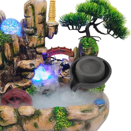 Fuente de mesa decorativa con chorro de agua interior y oficina Beavorty 8