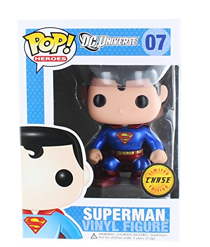 Pop! Heroes Funko DC Universe - Superman Metallic Chase Vinyl Figure