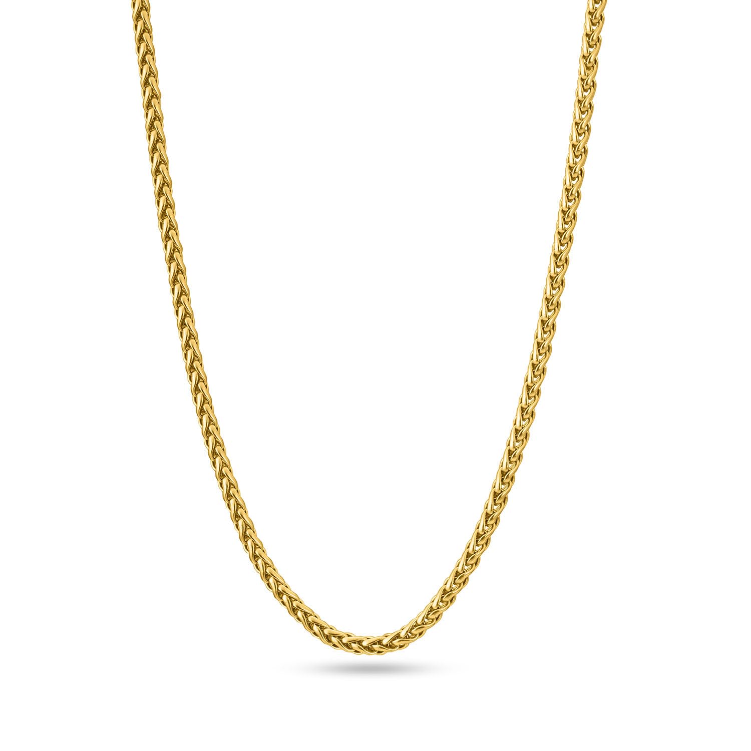 PALMONAS 18k Gold Plated Wheat Neck Chain for Men - Chain Gift For Men & Boys, Men's Stylish Trendy Accessories | Waterpro... - Review, Price and Buying Guide