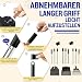 Snagle Paw Hundekotschaufel, 3 Stück Dog Poop Scooper Hundekotschaufel und Harke Metall Rechen Kehrschaufel für große mittlere kleine Hunde mit Lange verstellbare Griff Rake Waste Removal
