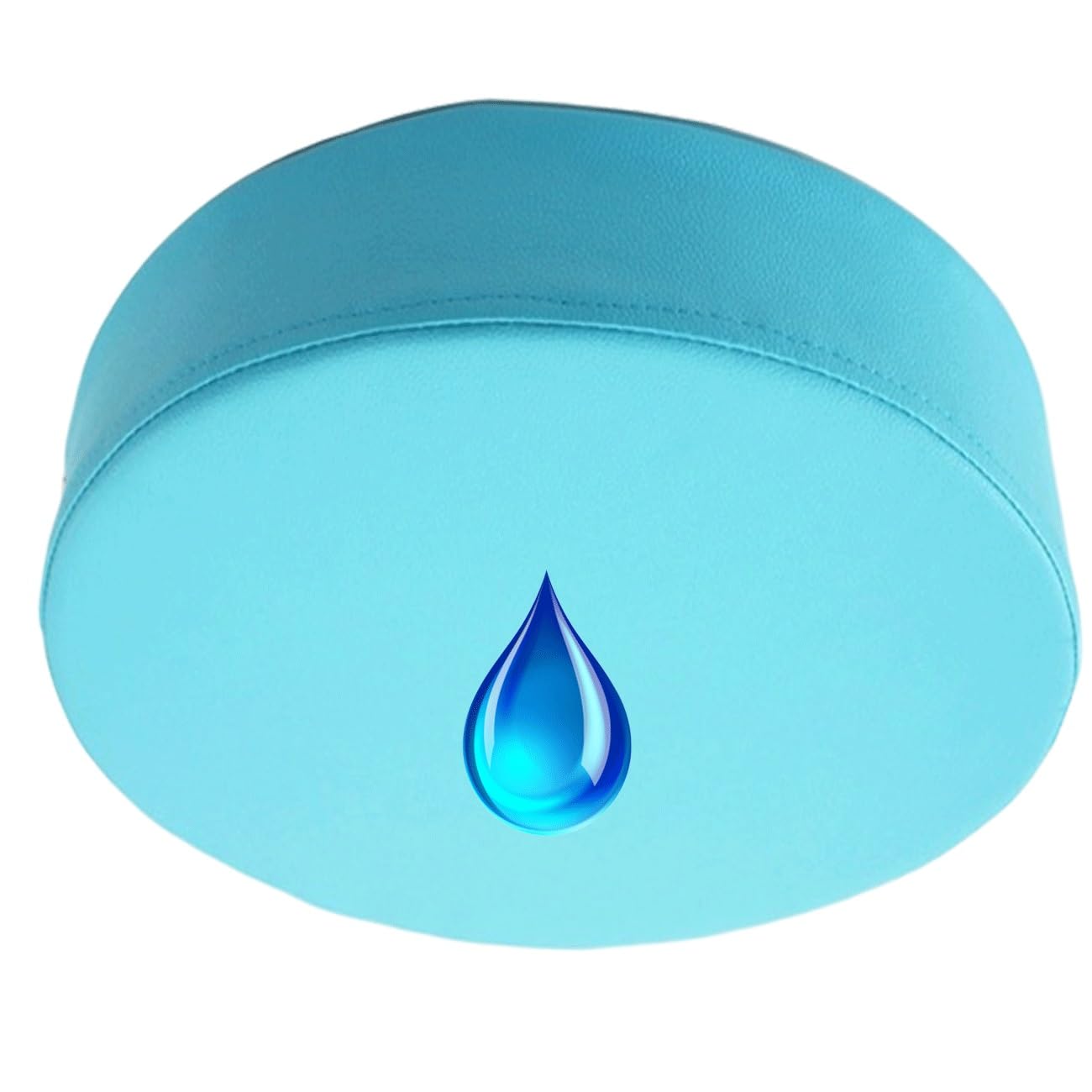 SDNAM Patio Waterproof Chair Seat Pad Comfortable Memory Foam Pad Round Outdoor Slip Chair Seat Cushion Thickened Leather Replacement Pad for Patio Furniture Home Garden(G15,1pc 40X40X8cm)