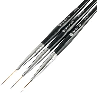 Striping Nail Art Brushes for Long Lines, Details, Fine Designs. 3 pcs S...