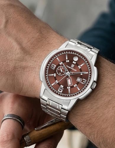 Image of TIMEWEAR Analog, Day Date Functioning, Stainless Steel Chain Watch for Men