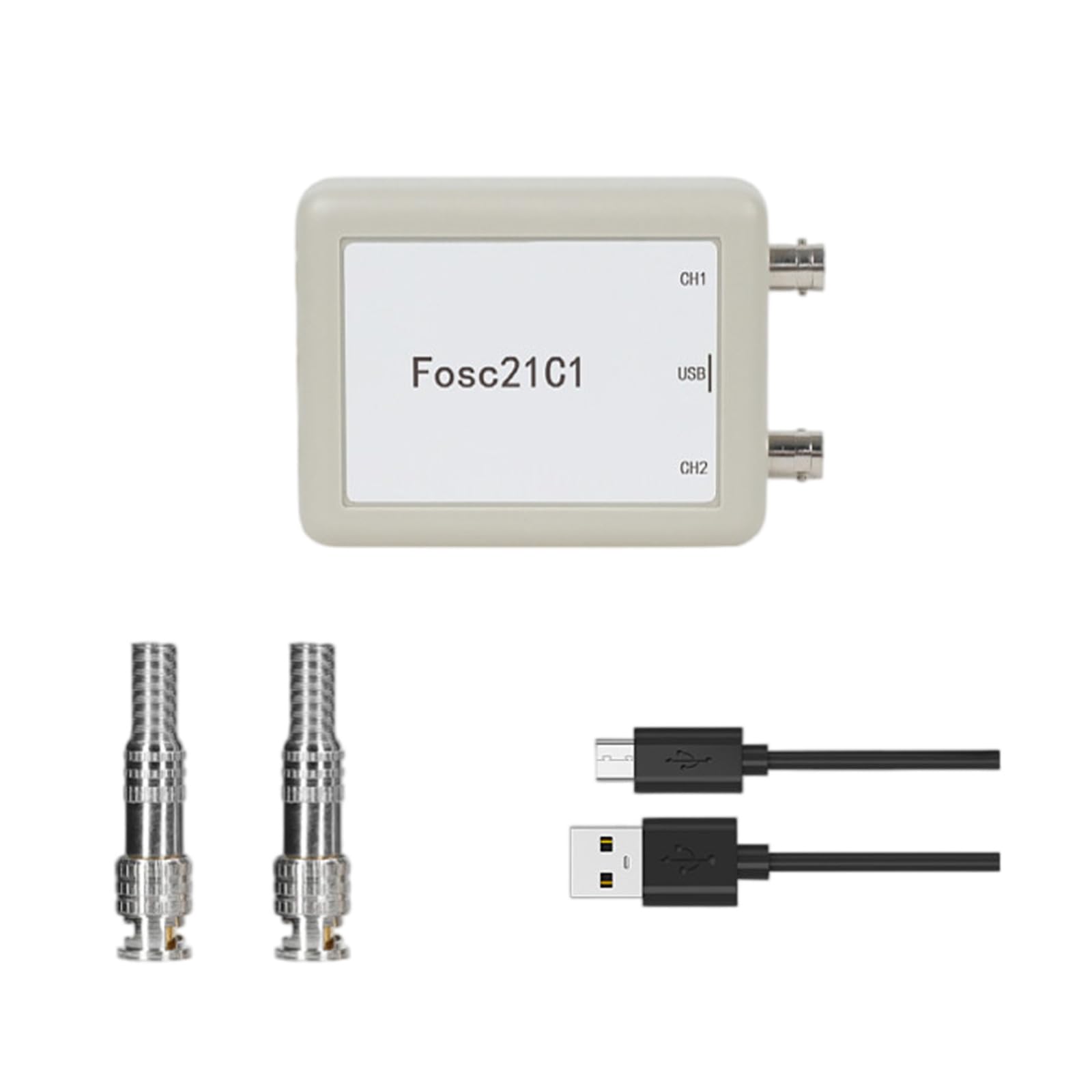 Hzbb Light 2 Channel Usb Oscilloscope With Interfaces And 1Mhz Sampling Rate For Electronic Measurement And Data Acquisition Connection Oscilloscope