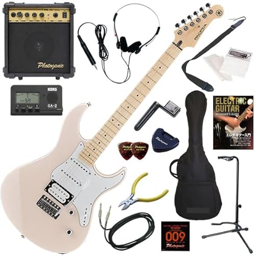 【セット品】YAMAHA エレキギター初心者入門 10wアンプが入ったスタンダード15点セット PACIFICA112VM/SOP(ソニックピンク)