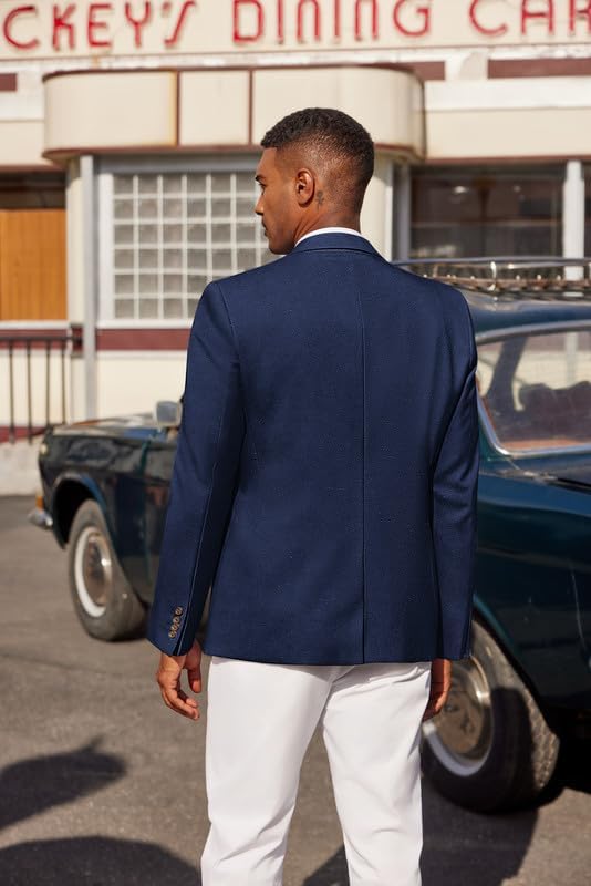 COOFANDY Men's Casual Blazer Sport Coats and Blazers Lightweight Two Botton Business Linen Blazer Suit Jacket - Image 7