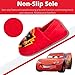 Disney Boys' Pixar Cars Slippers - Plush Lightning McQueen Slippers (Toddler/Boy), Size 5-6 Toddler, Cars