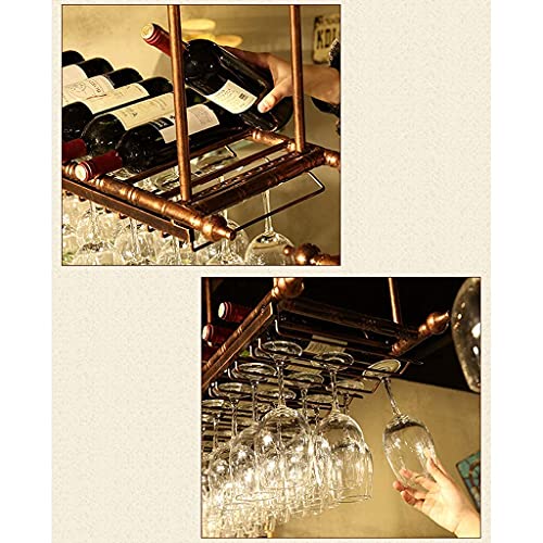 Support verres à vin et bouteilles avec fixation de plafond sécurisée - 5