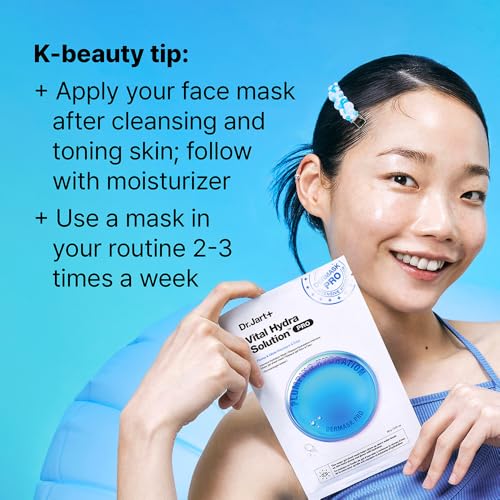 Image of Dr.Jart+ Dermask Vital Hydra Solution Glow Korean Face Mask with Hyaluronic Acid for Glass Skin | Sheet Mask | Korean Skin Care
