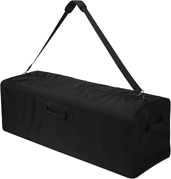 ZZY 150L Extra Large Duffle Bag Lightweight - 42 Inch Oversized Holdall, Long Equipment Storage Bag for Travel, Outdoor, Camping, Sport Black