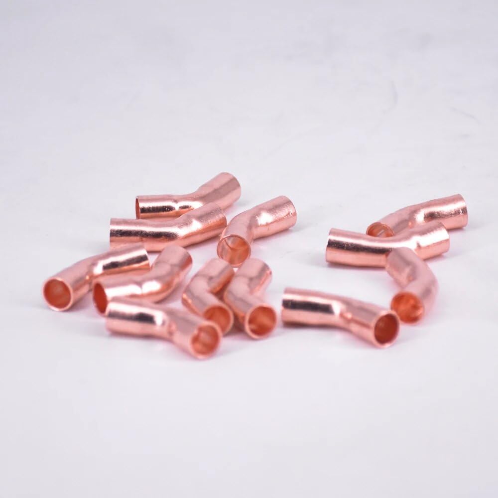 Tool Part For 28.6 32 35 38 42 45 50 54mm ID Copper End Feed Solder 45 Degree Elbow Fitting Coupler For Air Condition - (Color: ID 50mm Wall 1.7mm)