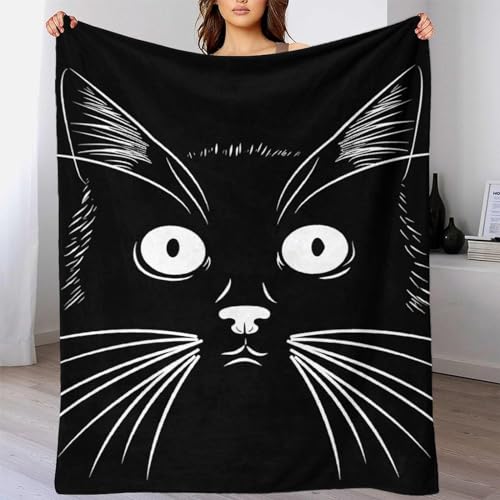 Couverture chat 127x152 cm pour lit et salon