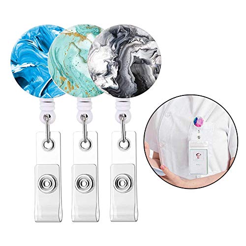 Porta-crachá menolana com bobinas de crachá retrátil para crachá de identificação de plástico transp