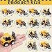 Nunesoke 24PCS Mini Construction Trucks and Vehicles, Small Toys, Pull Back Engineering Vehicles for Boys with Stickers, Party Favors