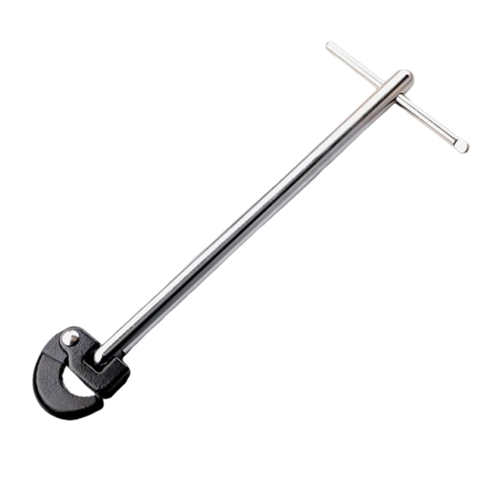 Black 11 Inch Plumbers Wrench Adjustable Plumbing Wrench Capacity Of 5/16Inch To 1-1/8Inch Tap Nut Spanner For Hard To Reach Spaces (Black)