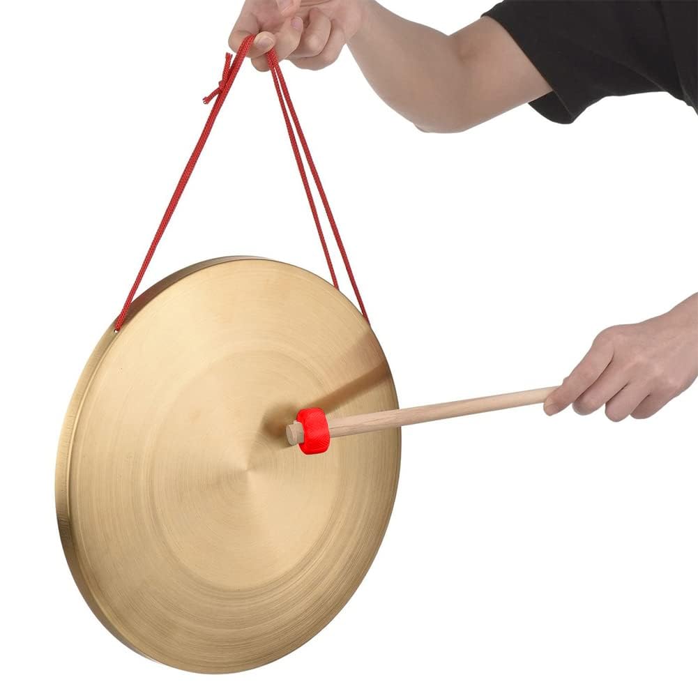 Generisch Vasca da bagno in ottone da 32 cm, portatile Tam Gong Tam Gong, strumento tradizionale a percussione per orchestra, opera della chiesa