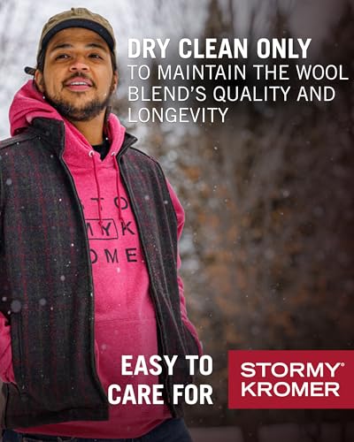 Image of Stormy Kromer The Ironwood Vest | Wool /Nylon Blend, Antique Brass Zipper, Unlined, Modern Cut, Slim Sleek Fit, Cut & Sewn in the USA
