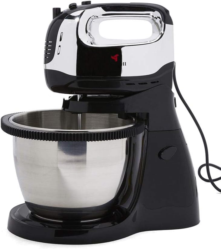 MebashiRotating Stand Mixer 300W Me-Sbm1003 Silver/Black