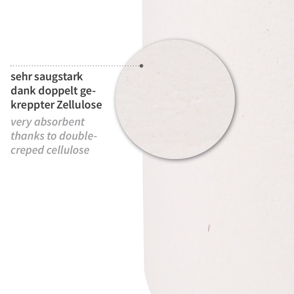 1 Stück Hygoclean Reinigungstücher | Zellulose, Rolle, weiß, B: 35cm, L: 26cm, 78gr-m², Kerndurchmesser: 7cm, Laufmeter: 245m, Abrisse: 700, Reinigungstücher, Putztücher, Lappen
