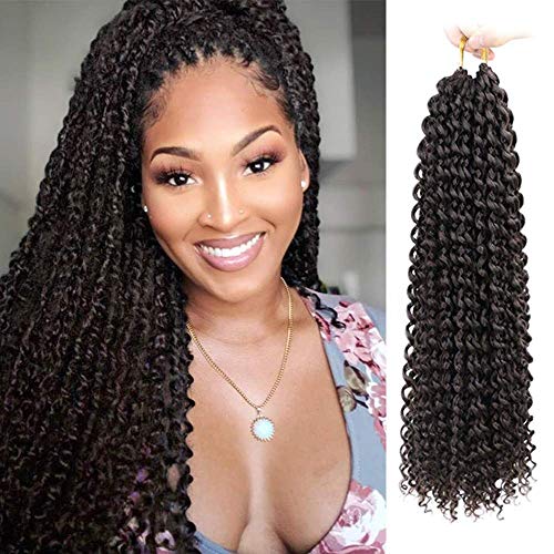 AISI BEAUTY 6 Pack Twist Crochet Hair Passion Twist Hair 18 Inch Long Synthetic Crochet Braiding Hair Ombre Bohemain Hair Passion Twist Hair Extensions (2#) …