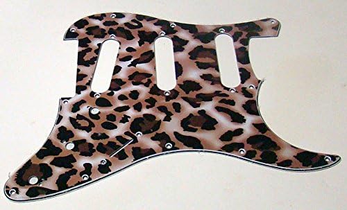 REPLACEMENT SSS PICKGUARD FOR FENDER STRATOCASTER LEOPARDSKIN PATTERN