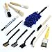 Pro-grade Auto Detailing Brush Kit 12 Pack. Ultra Value Set For Interior and Exterior Car Care. Clean Every Crevice with Gentle, Scratch-Free Natural Detailing Brushes and Heavy-Duty Wire Scrubbers