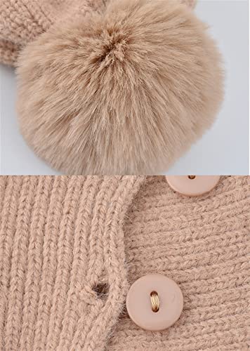 Insun Gorro feminino com cachecol anexado para o inverno, balaclava quente, cobertura de rosto e gol
