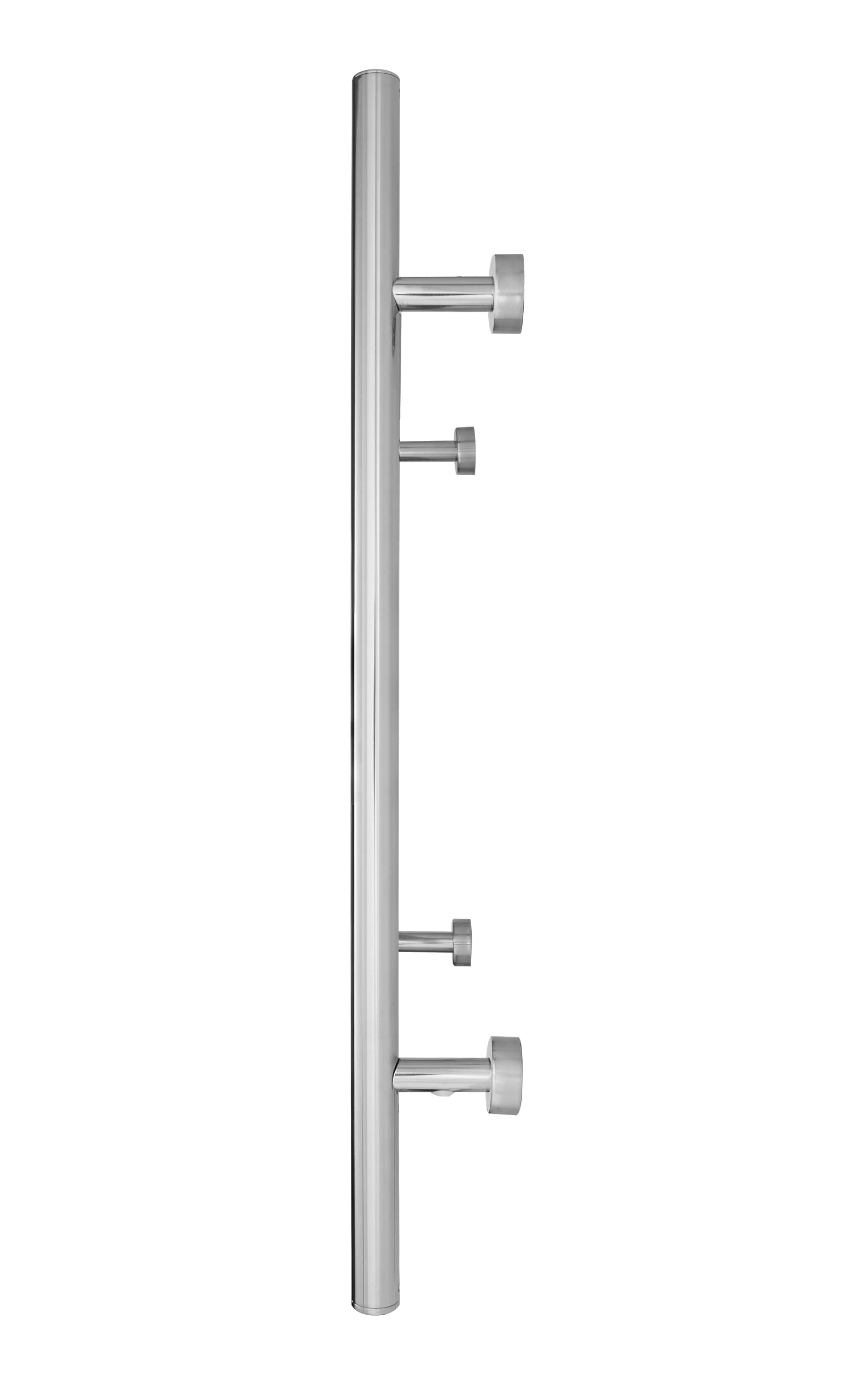 Toallero calefactado «WarmlyYours Infinity», 10 Barras, Acero Pulido | Calentador eléctrico de toallas de pared, 150 W, 10 barras calefactoras para toallas y albornoces, instalación con cableado