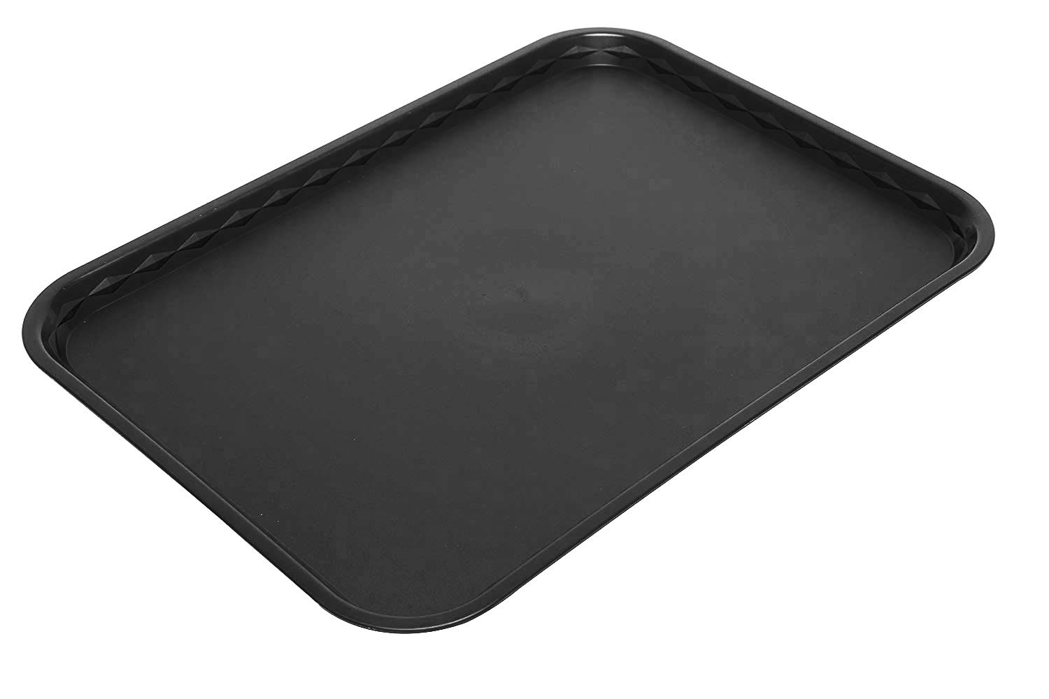 Harfield Black Flat Food Serving Tray 41x30cm Polypropylene