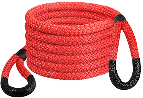Promo 40% OFF EXCELFU 7/8" x 30' Kinetic Recovery Rope Tow Rope (30000 lbs), Heavy Duty Double Nylon Braided Kinetic Energy Recovery Rope for 4x4, Jeep, SUV, Truck, ATV, UTV