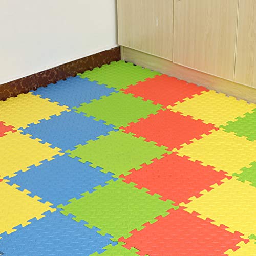 Tapetes interligados Besportble, 12 peças, tapetes intertraváveis, laváveis, tapetes de chão, tapete