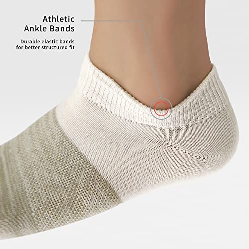 Image of MONFOOT Men's /Women's 10-20 Pairs Thin Cotton Low Cut Ankle Socks, Multipack