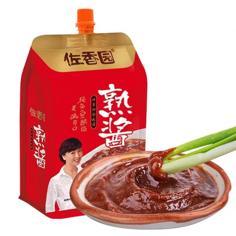 佐香园黄豆酱 熟酱450g 拌饭 拌面 蘸料 中華料理 中華食材 調味料 東北大醤 (6点)