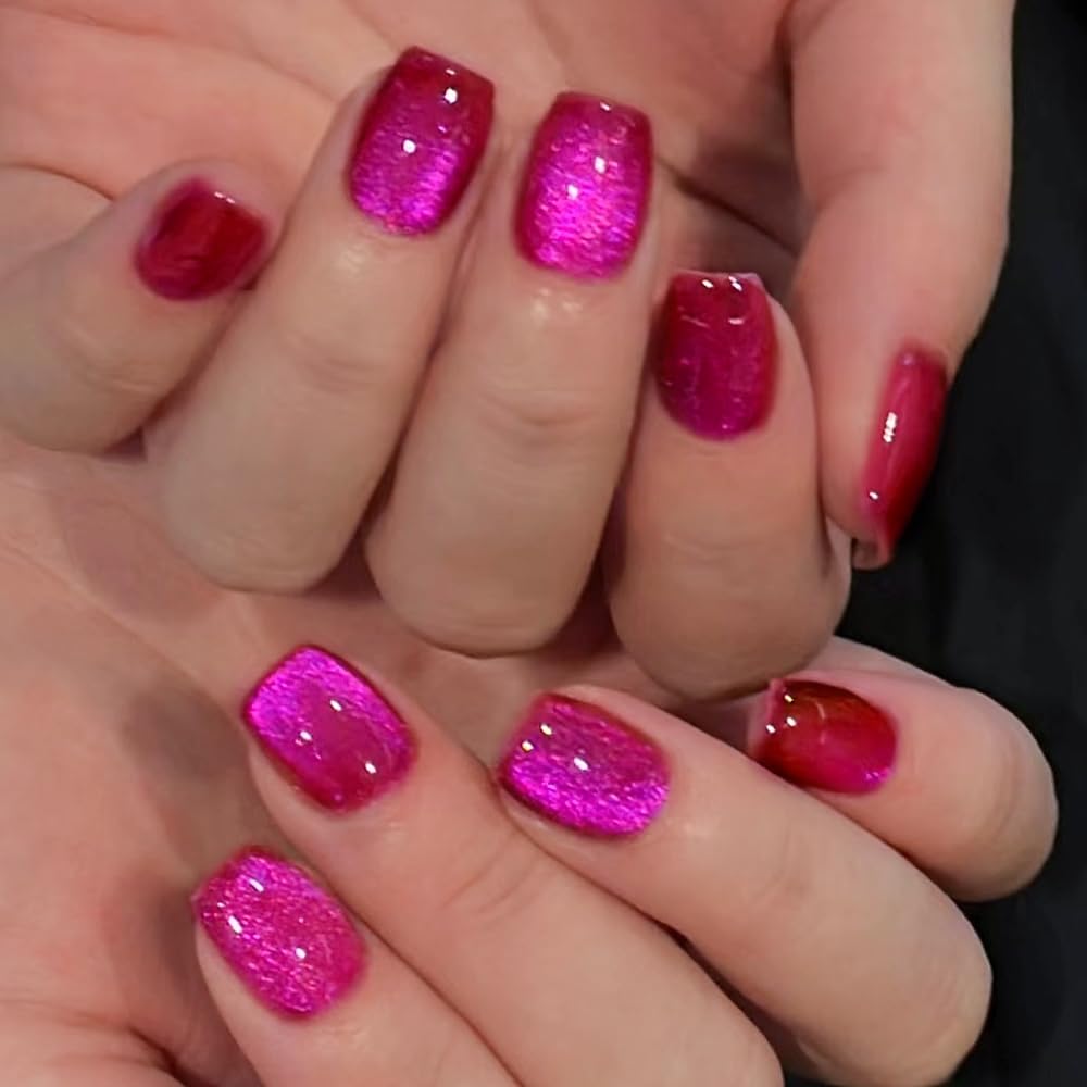Dark Pink Cat Eye Magnetic Gel Polish